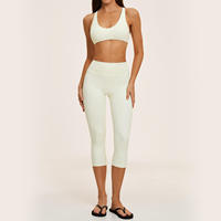Ensemble de vêtements de sport personnalisés Yoke avec logo, 6 pièces, t-shirt à manches courtes, pantalon large, vêtements de yoga pour femmes, vente en gros, marque privée, vêtements de sport pour la salle de sport