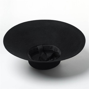 X1268 Wide Brim Wool <strong>Hat</strong> Wool <strong>Top</strong> Caps <strong>Red</strong> Wool Felt <strong>Hats</strong> Unisex Felt Homburg <strong>Hat</strong> - Product Image 5