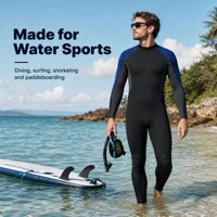 Combinaison de plongée en néoprène flexible avec fermeture éclair dorsale pour hommes, avec logo personnalisé