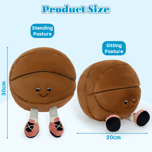 ตุ๊กตาบาสเก็ตบอลน่ารักพร้อมรองเท้าเรืองแสงในที่มืด ตุ๊กตาผ้าเนื้อนุ่ม ของขวัญสำหรับเด็ก ของขวัญสำหรับงานเลี้ยงฉลองทารก ของขวัญวันเกิด ของตกแต่งห้อง - Product Image 4