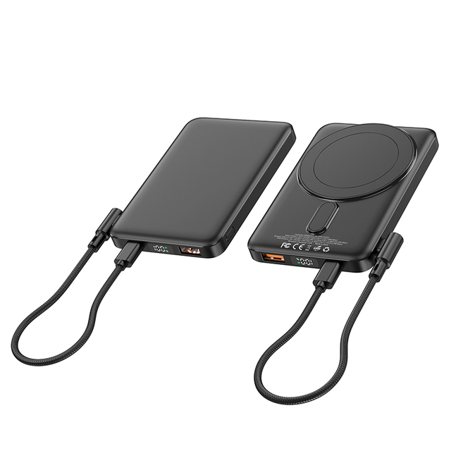 TDX TW30 High Capacity 5000mAh Li-Polymer Battery 20W 15W Type-C Magnetic Wireless Power Bank with Digital Display Fast Charging