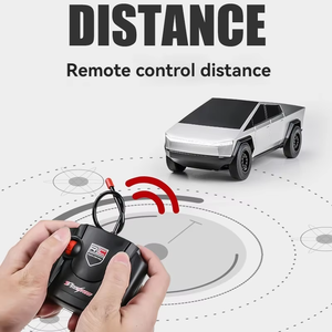 Coche de Control Remoto Cybertruck RC1:14 2024, Plateado, de Alta Velocidad, para Carretera, Regalo de Cumpleaños y Navidad para Niños, Juguete de Coche Todoterreno - Product Image 4