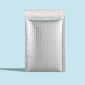 Sacs cosmétiques en film d'aluminium argenté épaissi non toxique de 0,5 mil, taille 20cmX25cm + 4 sacs à bulles, imprimés en sérigraphie, vente en gros - Product Image 4
