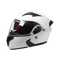 Casque de moto DOT FMVSS 218 rabattable avec visière intérieure