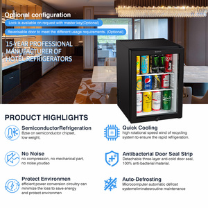 XCS-40BS <span class=keywords><strong>Top</strong></span> Vente De Haute Qualité Chine Boire Hôtel Minibar <span class=keywords><strong>Silencieux</strong></span> 40 Litres Mini Bar Réfrigérateur pour salon - Product Image 2