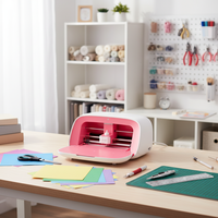 Likcut Glee S501 Mini découpeuse de vinyle, machine de découpe intelligente pour autocollants DIY, traceur sans fil Bluetooth pour la maison et l'école