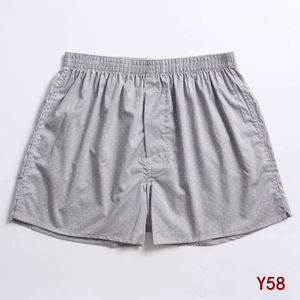 Boxer en coton pour homme, boxer coupe ample sur mesure, Short décontracté pour la maison avec rayures, boîte en coton à carreaux - Product Image 3