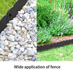 Powder Coated Bendable Metal Strips 11 Teeth 6 PCS Landscape Edging for Yard Garden Lawn - Product Image 5