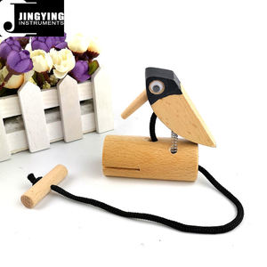 2025 Jingying Orff เครื่องดนตรีท่อเสียงนกหัวขวานการจำลองของนกกาเหว่าก่อนการศึกษาเชือกดึงของเล่นร้องเพลงนก - Product Image 2