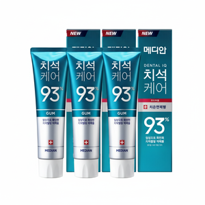 Soins dentaires médiandental menthe fraîche pour gomme dentifrice 120G Pack de 3 ingrédients à base de plantes blanchissant et dents sensibles Caractéristiques - Product Image 1