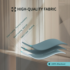 ستائر ذكية أفقية، ستائر دوارة سلكية تعمل بالبطارية، ستائر قماشية مزدوجة الطبقات معتمة بالكامل، متوافقة مع أليكسا، للمكاتب وغرف النوم، قابلة للتخصيص - Product Image 5