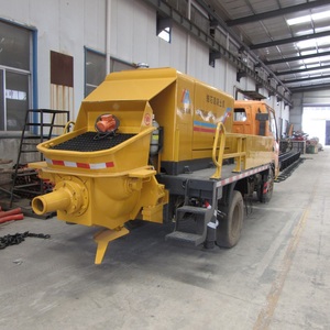 A bomba concreta portátil de alta pressão com o reboque do motor diesel montou a bomba móvel concreta para construir a comunidade - Product Image 4