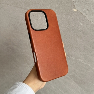 Yubo Da Sang Trọng Sáp Dầu Da Trường Hợp Điện Thoại Kim Loại Máy Ảnh Khung Da Từ Trường Hợp Đối Với iPhone 16 Pro 16 Pro Max - Product Image 2