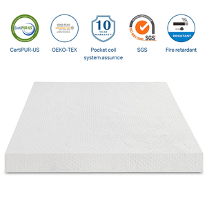 Miễn Phí Vận Chuyển Chất Lượng Ngủ Cũng Duy Nhất Đôi Đầy Đủ Vua Nệm Hoàng Gia Sang Trọng Mật Độ Cao Swirl Bộ Nhớ Gel Bọt Nệm - Product Image 2