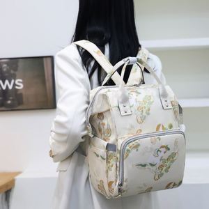 Retro Chinese Style Mommy Diaper Bags Lightweight Baby Supplies Storage <b>Backpacks</b> - Product Image 2