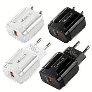 2025 Fast Charger <b>Block</b> QC3.0 Mobile Phone Charger 18W US/EU Plug Quick <b>Charge</b> Phone Wall Charger for Iphone for Huawei - Product Image 6