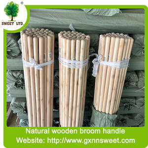 Manche de balai et de serpillière en bois naturel recouvert de PVC pour vente à prix réduit, balai, <span class=keywords><strong>pelle</strong></span> et manche de balai Escobas - Product Image 2