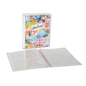 Álbum de fotos con 24 hojas de doble celosía interior, álbum de fotos con 96 bolsillos para 4x6, en Stock