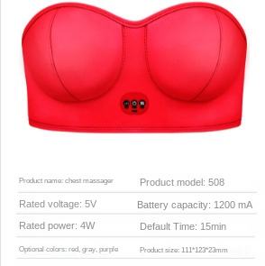 Masajeador de Senos con Compresión Caliente Constante, Cojín de Masaje de Pecho con Función de Amasamiento y Ropa Interior, Producto en Oferta - Product Image 4