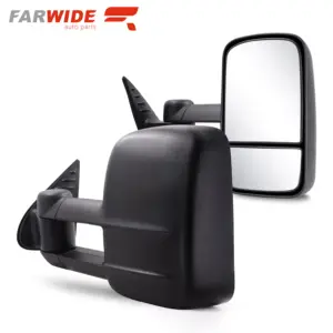 FARWIDE 4x4 Extendable Side Towing Mirror For Toyota HILUX 2015 2016 2017 2018 2019 2020 2021