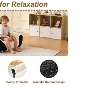 Canapé Panda Beanbag pour enfants, chaise de lecture en mousse à haute élasticité, extra douce, pour salon et chambre à coucher - Product Image 4