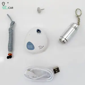 Impermeável 4G Mini Rastreador Pessoal Gps para Animais de Estimação Com Botão SOS Alarme De Vibração De Emergência Localizador Anti-perdido Geo Fence For Kids