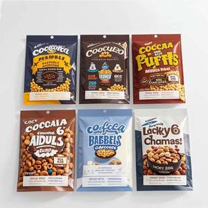 Custom Printed 3.5 Resealable Ziplock Flat Pouch Small Mylar <b>Bags</b> for Edible Candy Cookie Smell Proof Packaging Pet <b>Bags</b> - Product Image 6