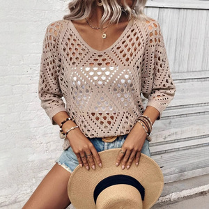 Suéter casual de primavera de manga media para mujer, estilo capucha, a la moda - Product Image 2