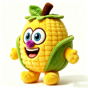 Personaliza tu peluche de maíz, adorable peluche de maíz, peluche de verdura, peluche con forma de comida - Product Image 1