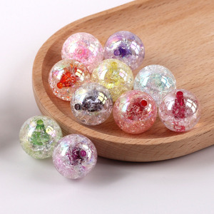 Cuentas de Plástico Acrílicas Transparentes con Acabado <span class=keywords><strong>AB</strong></span>, Diseño de Agujero Recto, Color Vibrante, para Manualidades, Decoración Floral y Joyería - Product Image 1
