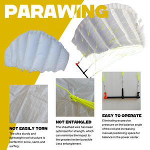 RTS Wingfoil KW04 4.5m White Nylon Cloth Kitesurfing Surfing Skateboard Teaching Downwind Surfboard KW04 in Stock <b>Inflatable</b> Foi - Product Image 3