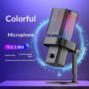 Tùy Chỉnh Cross-Biên Giới Hot-Bán Đa-Màu Gradient <span class=keywords><strong>USB</strong></span> Phát Trực Tiếp Ngưng Tụ Tiếng Ồn-Hủy Bỏ <span class=keywords><strong>Microphone</strong></span> Chơi Game 30Hz-15KHz - Product Image 2
