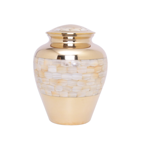 Recién llegado, urnas de cremación de diseño moderno de Metal con incrustaciones de fregona y recuerdos, urnas memorables funerarias humanas sólidas para adultos, superventas - Product Image 4