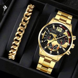 Montre-bracelet numérique pour femme en alliage, étanche 3 ATM, avec fonction calendrier, affichage à aiguilles et couronne en forme d'oignon, style mode et loisirs - Product Image 2
