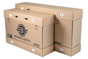 Logo imprimé personnalisé écologique, grande taille, robuste, brun, papier Kraft, boîte de vélo en <span class=keywords><strong>carton</strong></span> ondulé, boîte d'expédition pour vélo - Product Image 3