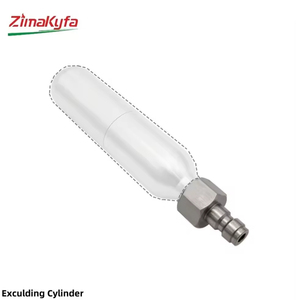 Adaptador de Recarga Rápida de Gas CO2 de Acero Inoxidable Plateado HPA, Rosca UNF de 3/8"-24 para Elaboración Casera de Cerveza, Refrescos y Bebidas - Product Image 4