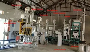 निगेरिया औद्योगिक धान और चावल प्रसंस्करण मशीनें चावल मिल उत्पादन लाइन 20-30 टी/डी