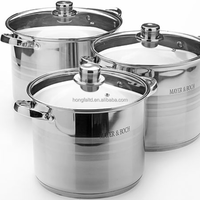 Ensemble de cuisson 6 pièces en acier inoxydable pour cuisinière à induction, écologique, avec casseroles et couscoussier