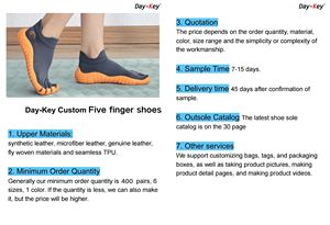 <span class=keywords><strong>Chaussures</strong></span> à cinq doigts dédiées à l'escalade en montagne et au tout-terrain, fabriquées sur mesure, à bout divisé, à semelle souple et résistante à l'usure - Product Image 2