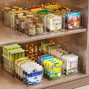 Boîte de rangement d'épices extensible 5L avec poignée, organisateur de cuisine pour bouteilles, bocaux et sacs, couleur unie, sans couvercle - Product Image 3