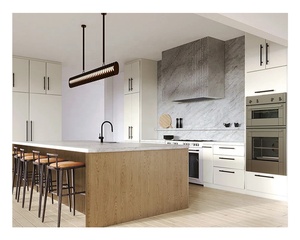 <strong>American</strong> <strong>Style</strong> Lacquer Styling Door <strong>Panel</strong> Cupboards Kitchen Island Storage Kitchen Cabinet Design - Product Image 6