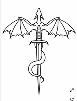 Pendentif vintage aile de dragon, mini-amulette épée en acier inoxydable pour mode alternative et style gothique