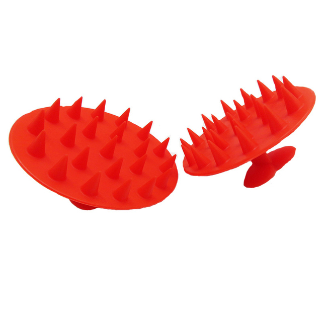 Baifu Soft Silicone Comb Scalp Massager Wet Dry Manual Head Brush Head Scrubber Body Bath Spa Massage Brush