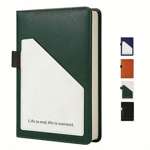 Creative Custom A5 With Elegant Pocket Pen Holder Pu Leather Business 100 <b>Sheets</b> 200 Pages Notebook - Product Image 1