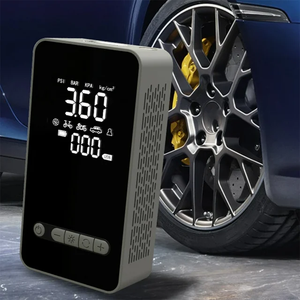 Gonfleur de pneus portable <span class=keywords><strong>MAX</strong></span> 150 PSI, compresseur d'<span class=keywords><strong>air</strong></span> sans fil avec lumière LED, batterie rechargeable, ABS, pneus de voiture - Product Image 2