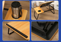 Bureau pliable pour ordinateur à cinq niveaux réglables pour lit