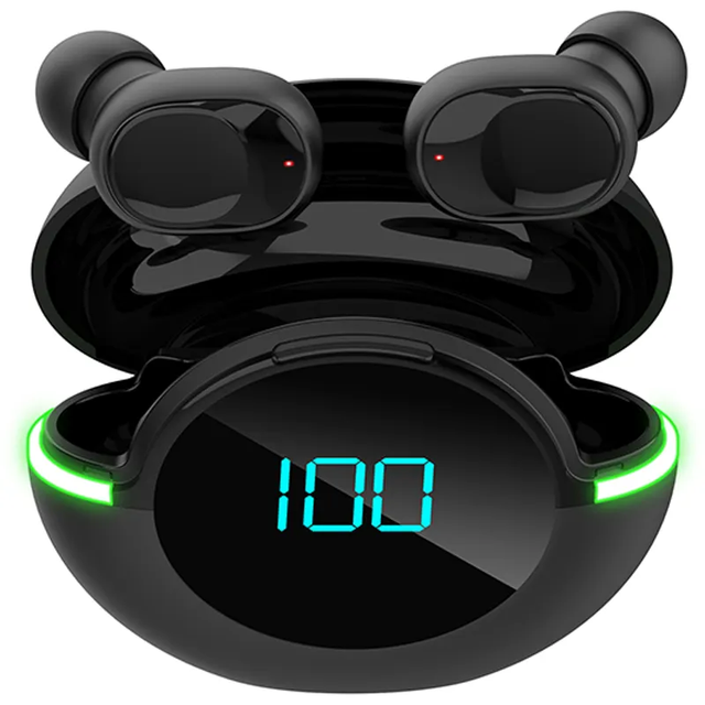 New Arrival Y80 Wireless Earbuds for 5.1 Low Latency Gaming TWS Earphones Breathing Light IPX4 Waterproof CVC Noise