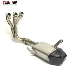 Выхлопная труба из нержавеющей стали для мотоцикла Teentop для <span class=keywords><strong>Yamaha</strong></span> MT09/FZ09 2021 + глушитель выхлопных газов - Product Image 2
