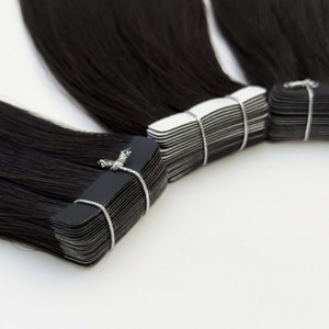 Extensiones de Cabello con Cinta Adhesiva de Alta Calidad, 100% Cabello Europeo Virgen, Extensiones de Cabello Humano Ruso con Cinta Adhesiva - Product Image 2