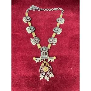 Conjunto de collar de joyería artificial, conjunto de joyería de lujo de collar de latón de alta calidad para mujer brillante en precio al por mayor - Product Image 1